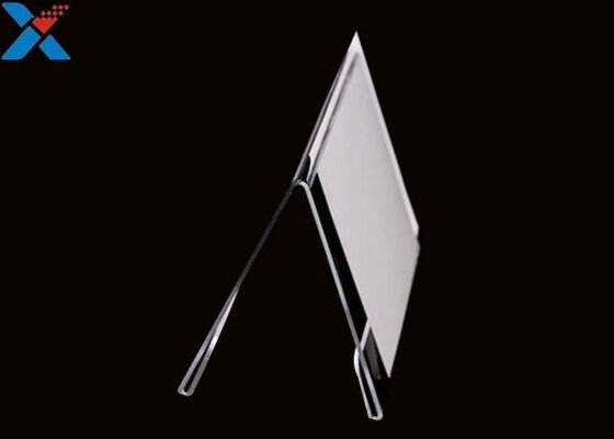 3mm Β διαμορφώνουν τους ακρυλικούς Perspex φύλλων επίδειξης σαφείς Tabletop κατόχους σημαδιών