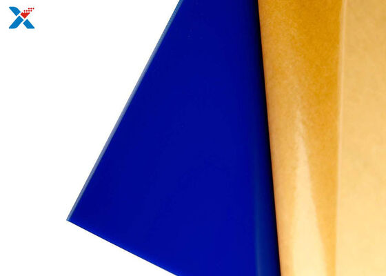 1/8 Inch Thick UV Resistant Blue Acrylic Sheet 1220 x 2440mm for Advertising Displays and Signs