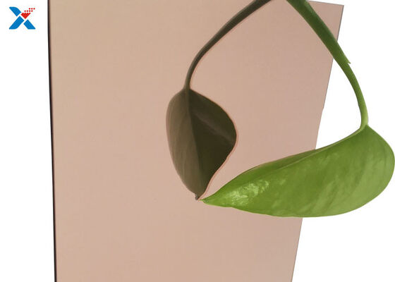 SGS ISO9001 CE το ακρυλικό φύλλο καθρεφτών αυξήθηκε χρυσή προσαρμοσμένη κοπή